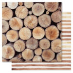 Bella! Raw & Rustic TIMBERLAND 12x12 Scrapbook Paper