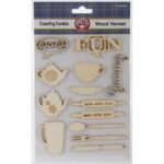 Ruby Rock-It COUNTRY COOKIN Wood Veneer Shapes 13pc