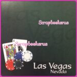 Las Vegas City Cards Chips 12"X12" Scrapbook Paper