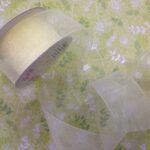 May Arts 1 1/2" Sheer Organza Ribbon 1 yard yd - Image 15