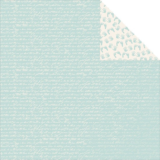 image_6e6a22bd-bfb2-409f-88f1-99258bb5bef0.jpg Kaisercraft Pitter Patter TINY BUNDLE Scrapbook Baby Paper 12"x12" - Image 1
