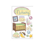 Paper House DECORATING THE NURSERY 3D Stickers 13pc