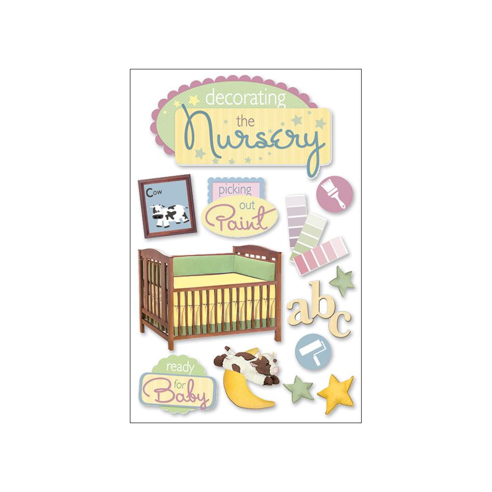 image_70c21957-5cfb-4b8c-b123-71c0ffe91f96.jpeg Paper House DECORATING THE NURSERY 3D Stickers 13pc - Image 1