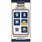 Military NAVY Initials Doo Dads Stickers 6pc