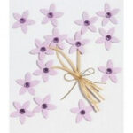 Ek Success Jolee's VIOLET JEWELED FLOWERS Stickers 11pc