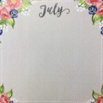 Scrapbook Customs JULY MEMORIES Double Sided 12"X12" Paper