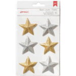 American Crafts TWINKLE 3D Stars 2"X2" 6pc