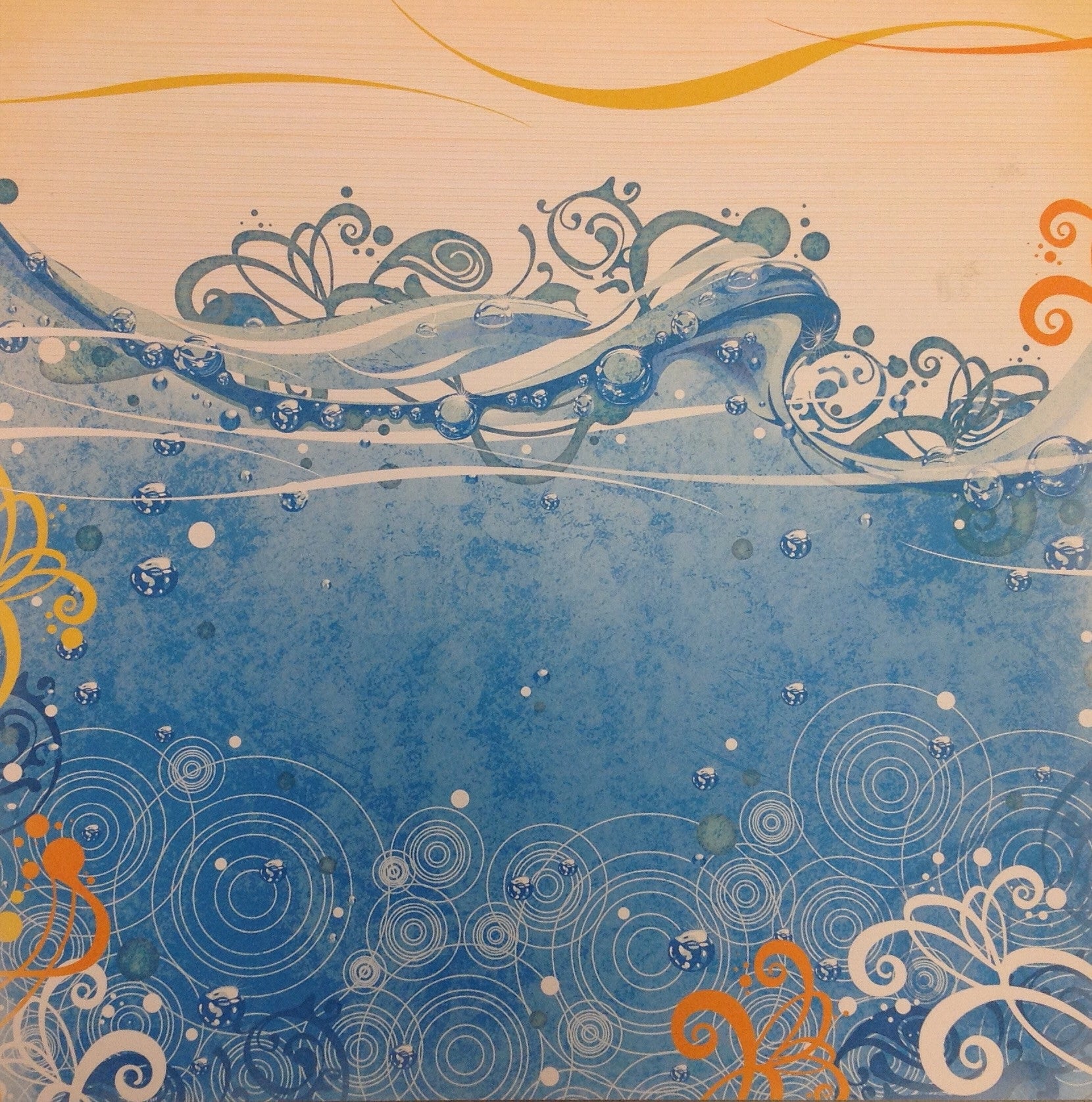 image_72c91ffc-a5e9-4bc3-9faa-9e2b8c4fbd09.jpg Storytellers WATER SOAKED H2O 12X12 Scrapbook Papers 2pc - Image 1