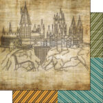 WIZARDING WORLD CASTLE DS 12X12 Scrapbook Sheet