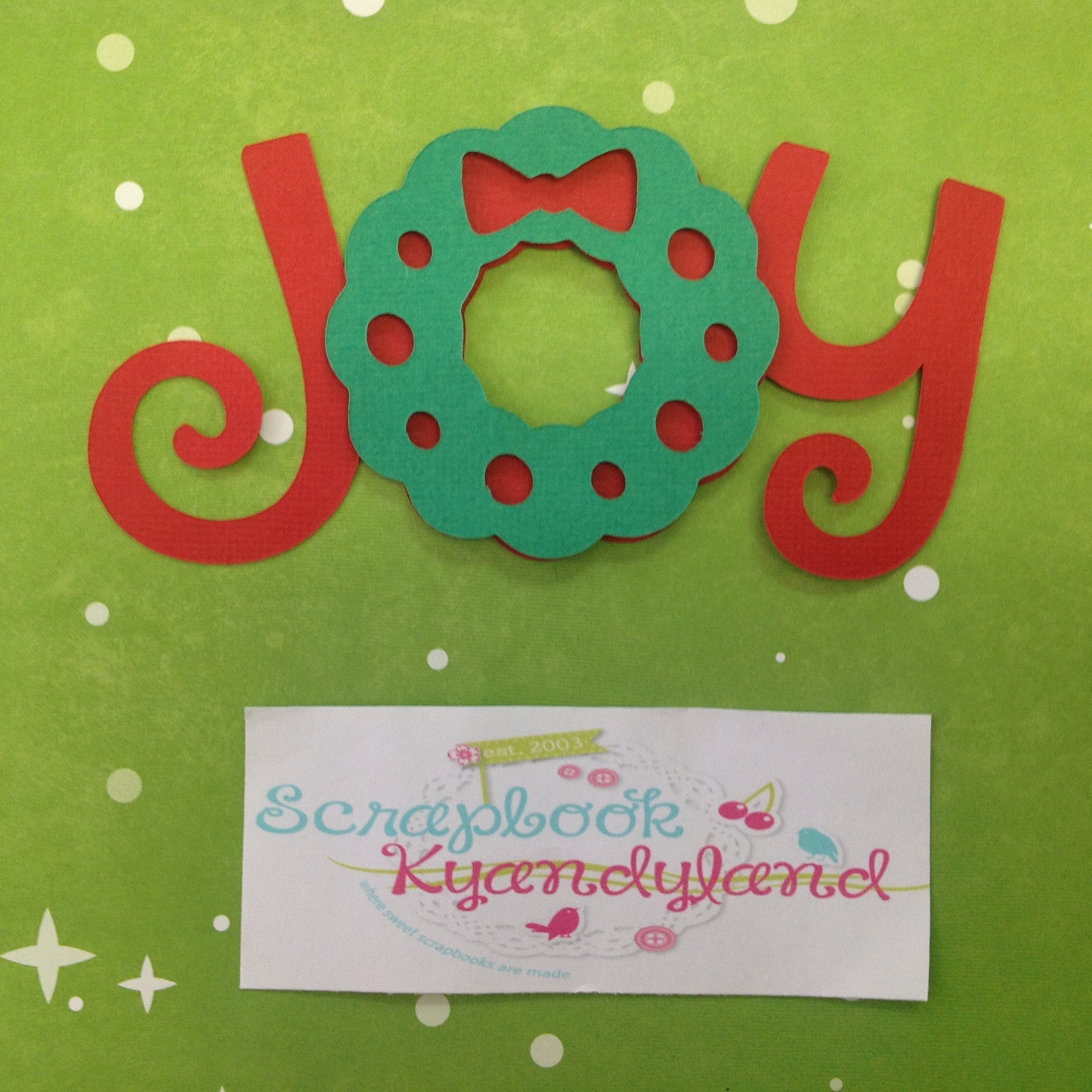 image_733bea82-7c86-43bf-af8f-985e18a22b89.jpeg CHRISTMAS JOY Custom Scrapbook Die Cuts - Image 1