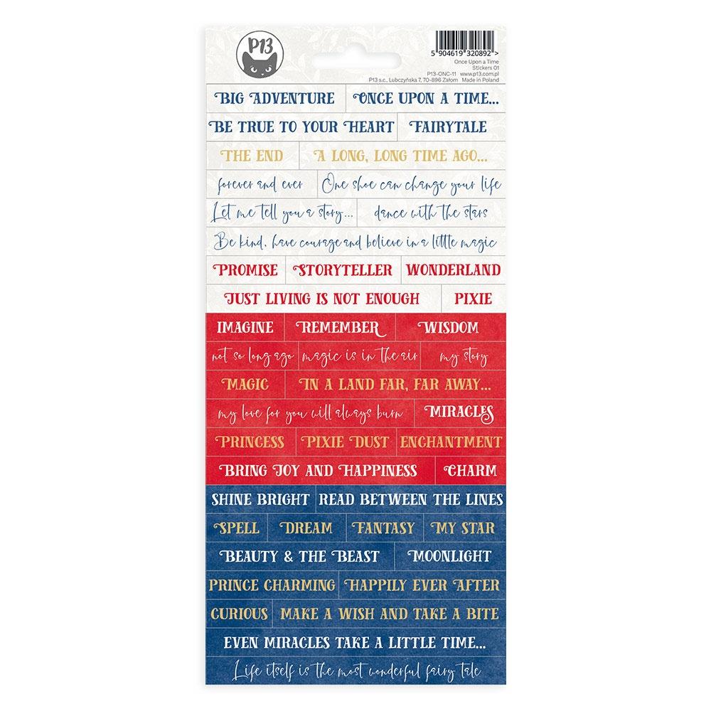 image_73557b6c-8e36-4353-b726-981f1ab6f0bb.jpg P13 ONCE UPON A TIME Stickers 45pc - Image 1