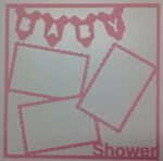 Page Frame BABY SHOWER 12"x12" Scrapbook Overlay - Image 3