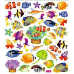 Tattoo King Sticker King REEF FISH Sticker 25+pc