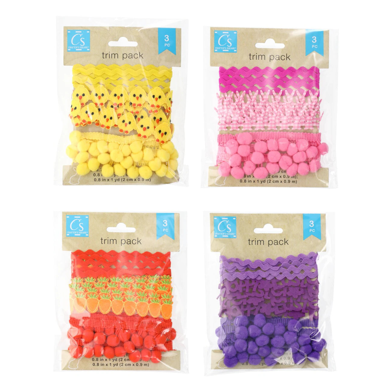 image_74af1ca2-04c0-4427-9136-48b2940ed59c.jpg Crafter’s Square TRIM PACK RIBBON 3yards - Image 1