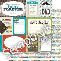 image_74e98e93-e8e5-476a-8ff6-a8b32286bbfd.jpeg DADDY DS JOURNAL 12"X12" Scrapbook Customs Paper - Image 1