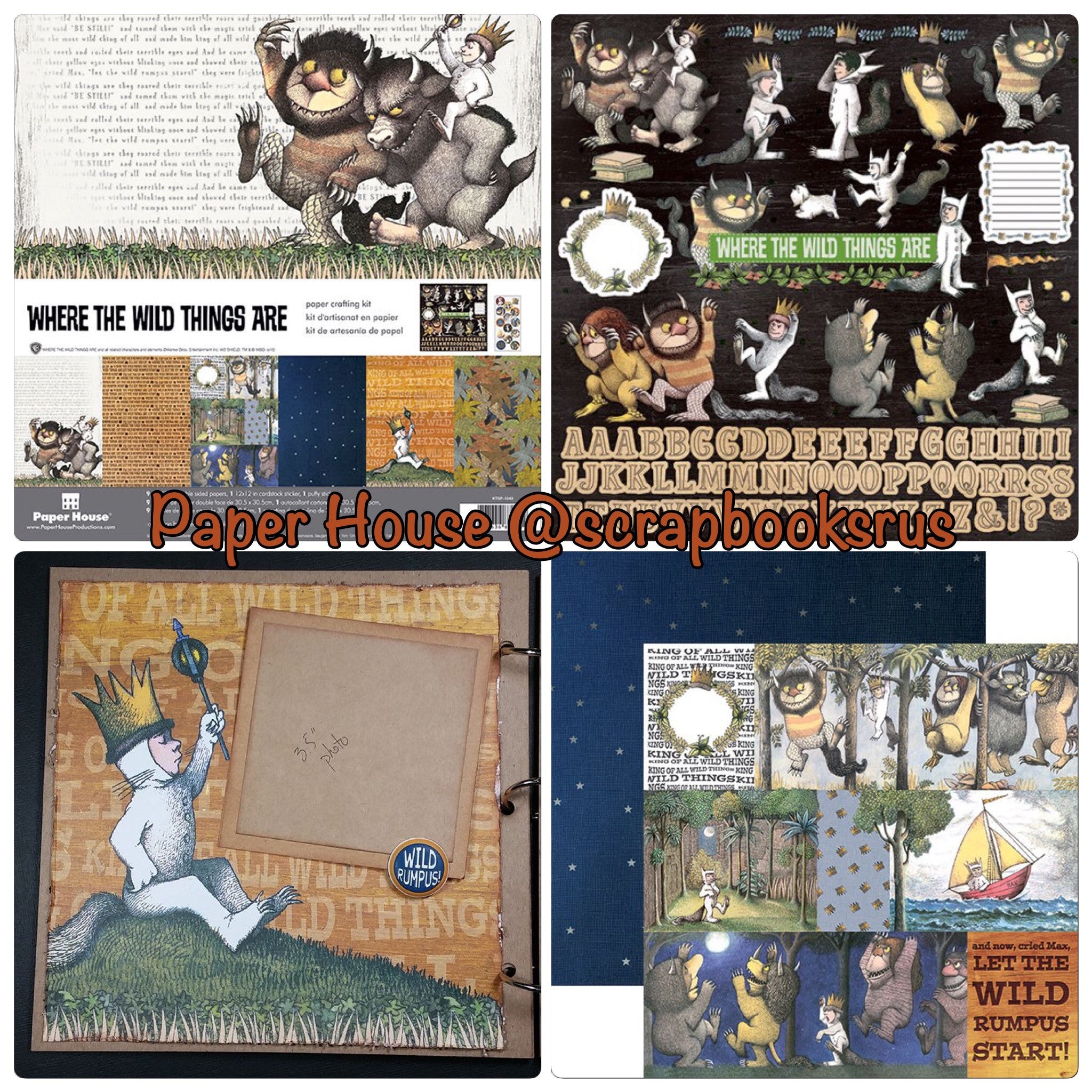 image_767cda0f-c055-4c1f-b4b5-27529c36f510.jpg Paper House Where the Wild Things Are MAX 12x12 Paper - Image 1