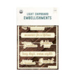P13 HELLO SUMMER EMBELLISHMENTS Light Chipboard 1 Set
