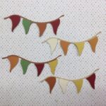 Fall PENNANT FLAG Banner Scrapbook Die Cut Embellishment - Image 2