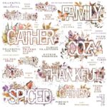 49 and Market Artoptions Plum Grove 12X12 SENTIMENTS RUB-ON Transfer SHEET