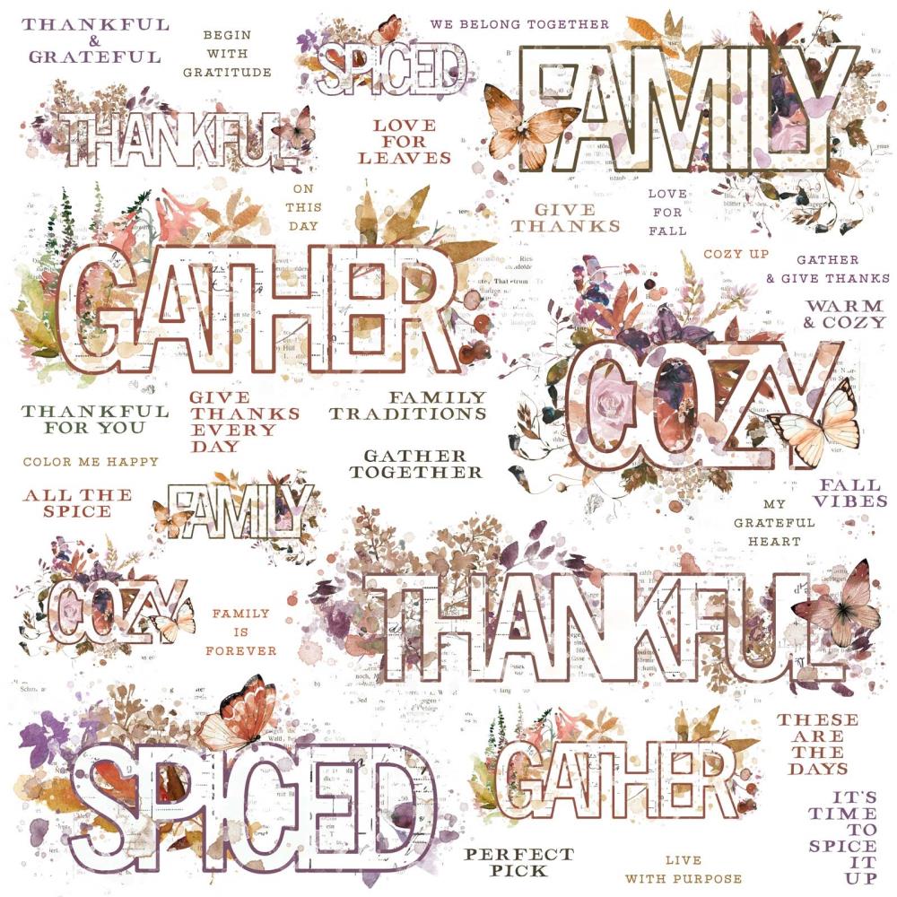 image_77ca43d1-6d7a-4e21-987e-cf5efe4794ce.jpg 49 and Market Artoptions Plum Grove 12X12 SENTIMENTS RUB-ON Transfer SHEET - Image 1