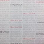 Custom GRADUATION Red Black 12"X12" Scrapbook Paper - Image 2