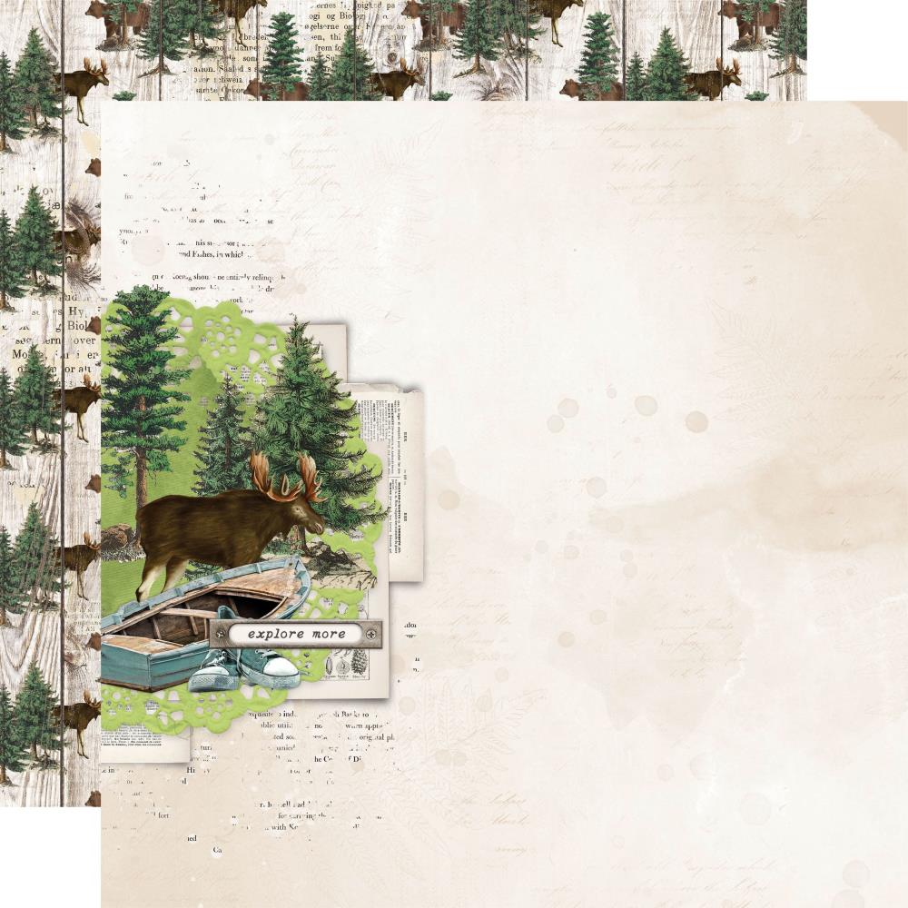 image_7b17846a-d7c1-4174-88d5-833d9bb4f517.jpg Simples Stories GREAT OUTDOORS 12"X12" Cardstock Paper Sheet - Image 1