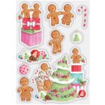 Craft Consortium Candy Christmas DECORATE Clear Stamps 9pc - Image 3
