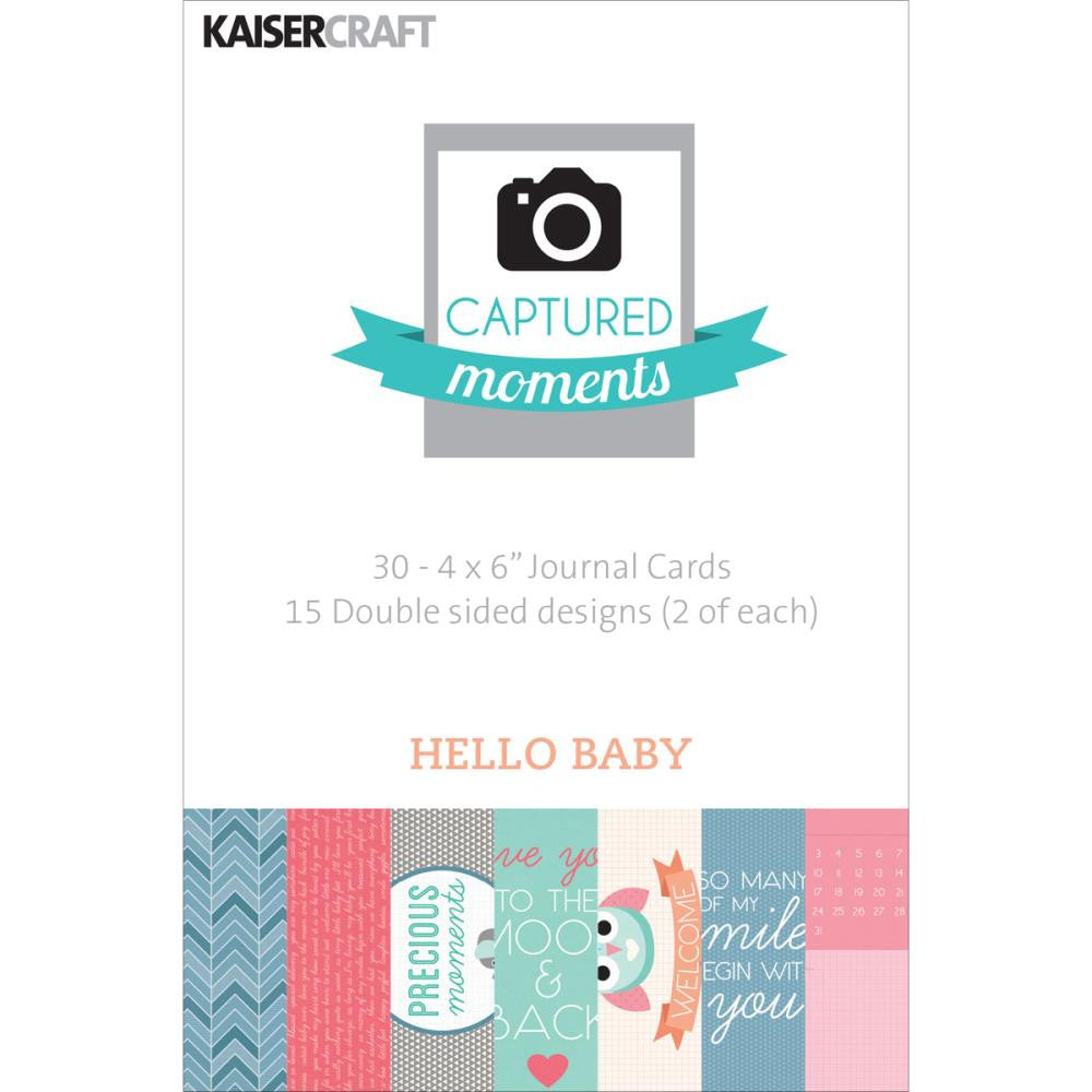 image_7b479aac-ee12-4a55-a595-02640d778c81.jpeg Kaisercraft Captured Moments HELLO BABY CARDS 4X6 Journal - Image 1
