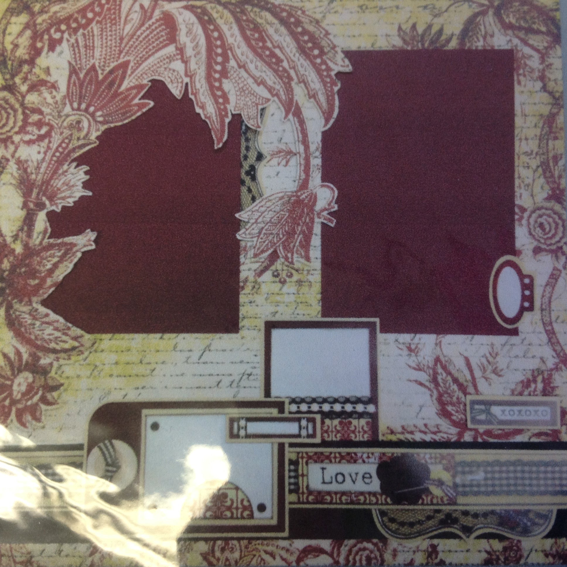 image_7c5a4df1-f759-45c0-a5b9-94e2493828ef.jpeg Page Kit (2) 12x12 Scrapbook LOVE STRUCK - Image 1