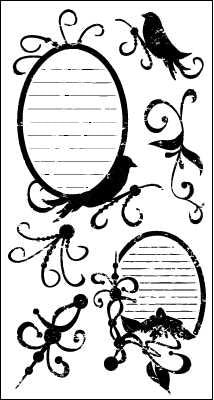 image_7d9fdb8e-8c3f-4c2a-94fb-35f9bba95fc0.jpg BoBunny TWEET TWEET Black Rubon Rub-Ons clearance - Image 1
