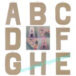 Darice Paper Mache Alphabet Letters A-H 5.5"X8" - Image 9