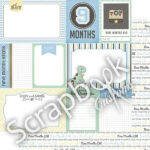 BABY BOY 12"X12" Scrapbook Customs Paper - Image 9