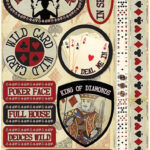 Reminisce Signature Series HOUSE OF CARDS Casino Stickers 16pc