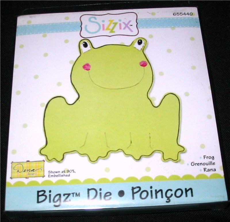 image_7fc773f5-dcc8-4515-8ac8-7aa26402cc0f.jpeg Sizzix Bigz FROG Die - Image 1