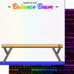 Neon Sports GYMNASTICS KIT 12"X12" Scrapbook Paper 12 Sheets - Image 5