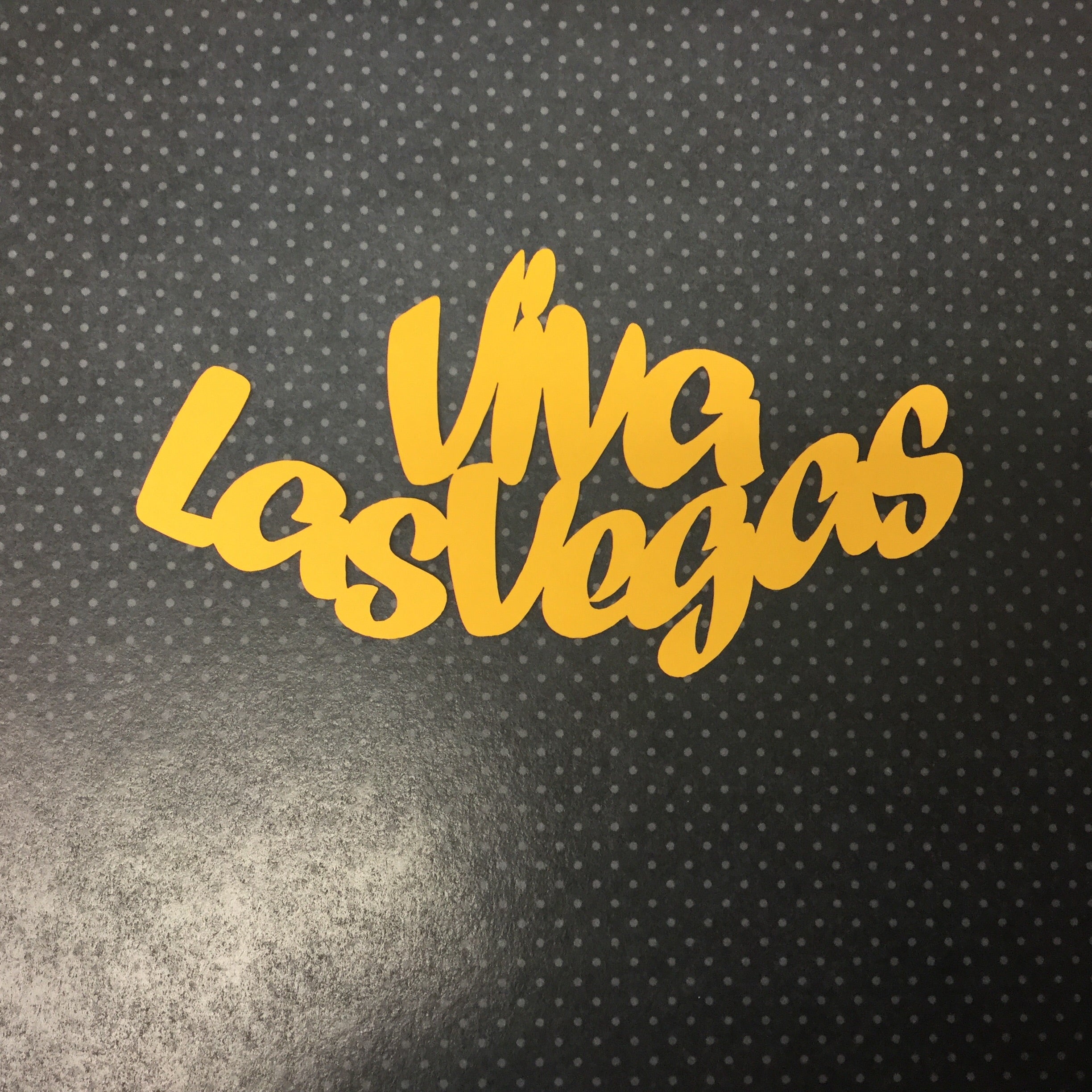 image_80acf83e-92f6-4d3f-8cd6-9b5c590bf0f8.jpg VIVA LAS VEGAS Travel LasVegas Laser Cut Yellow LV - Image 1
