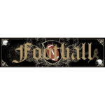 Scrapbook Customs FOOTBALL TRENDY 1pc 2”X8” Sticker