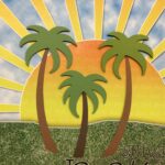 PALM TREE 3D Layered Diecut Scrapbook Embellishment