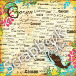 Scrapbook Customs Mexico CANCUN PARADISE 12x12 Scrapbook Paper - Image 4