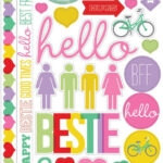 Echo Park BEST FRIENDS FOREVER Accent Stickers
