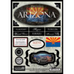 ARIZONA Scrapbook Stickers 10"X 7 19pc
