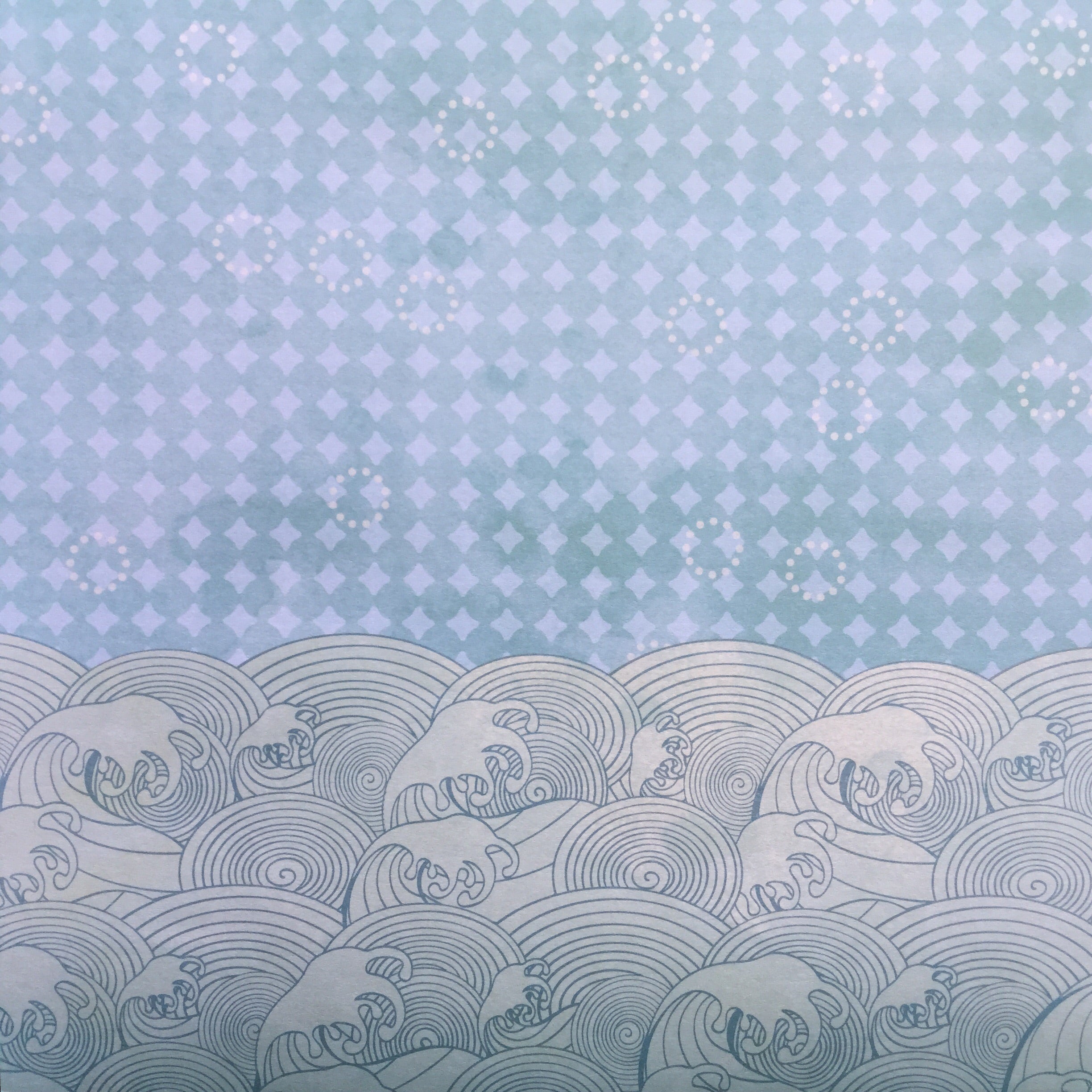 image_8418d8b5-3c58-4610-a850-5e8d27afac42.jpg StoryTellers Paper AQUA WAVE 12"X12" Cardstock Scrapbook 2pc - Image 1