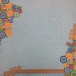 SK BOY STARS & CIRCLES 12x12 Scrapbook Papers 2pc
