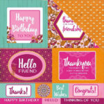 Kaisercraft Bombay Sunset PARTY 12"X12" Scrapbook Sheet