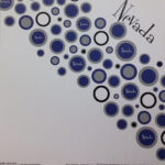 NEVADA Las Vegas Retro Right Blue 12"X12" Custom Travel Paper LV