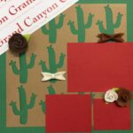Premade Scrapbook Page 12"x12" GRAND CANYON BOWS - Image 2