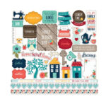Echo Park The Story Of Our Family ELEMENT STICKERS 12x12 40pc