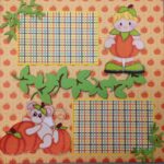 Page Kits PUMPKIN CUTIES (2) 12"X12" Scrapbook Layouts - Image 2