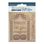 Stamperia Decorative Chips CASA GRANADA QUOTES 7pc