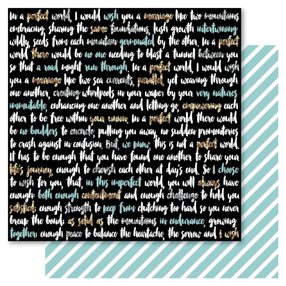 image_879ed643-135e-4a92-ae0c-560c5254e10c.jpg Bella! New York PERFECT WORLD 12x12 Scrapbook Paper - Image 1